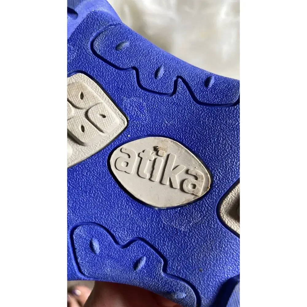 Atika Gray Blue Outdoor Open Toe Sandal Arch Support Hiking Men's Size 11 44